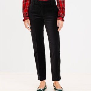 NWT- LOFT Curvy Riviera Pants in Velvet